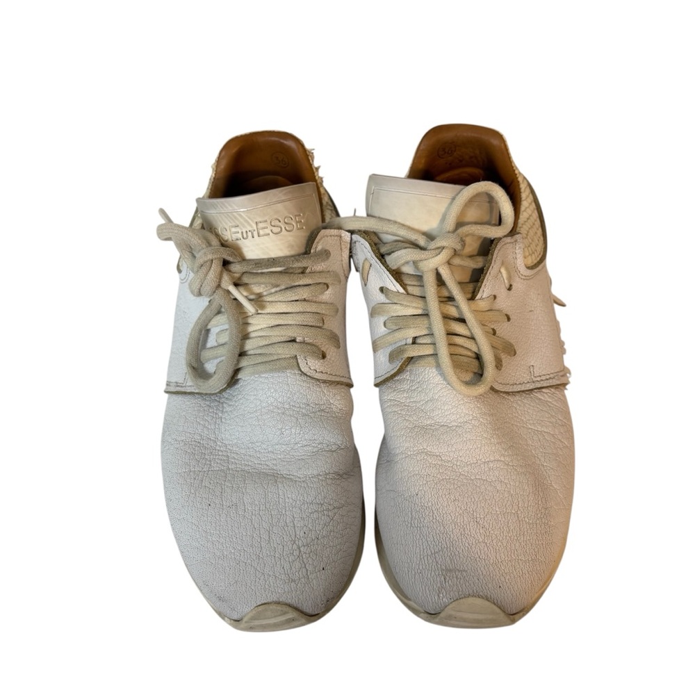 Esseutesse Fringe Sneakers white women’s size US 6 EU 36 - Picture 5 of 11